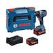 BOSCH cordless impact wrench GDS18V-750, 2x EXBA18V-80 in L-BOXX 06019L9102 - Cordless impact wrench GDS18V-750 - 1
