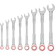 BOSCH Ratschen-Ring-Maulschl&uuml;ssel-Set, 8-19 mm, 8 teilig 1600A03AG5 - Maul-Ringratschenschl&uuml;sselsatz - 1