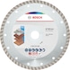 BOSCH Multi material Turbo diamond cutting disc 180 x 22.23 x 7 mm 10 pieces 2608615047 - Multi Material Turbo Diamond cutting disc - 1
