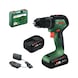BOSCH cordless impact drill/driver PSB18V-60 2 cordless (2.5Ah + 4.0Ah) 06039D7303 - Cordless impact drill/driver PSB18V-60 - 1