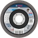 BOSCH PRO X571 F&auml;cherschleifscheibe, abgewinkelt, 115 mm, K120 2608626186 - PRO X571 F&auml;cherschleifscheibe, abgewinkelt - 1