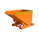 BAUER S&Uuml;DLOHN Conteneur &agrave; copeaux basculable auto S4A 1200, couleur orang&eacute; jaune RAL 2000 - conteneur basculable &agrave; copeaux automatique - 1