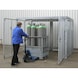 BAUER S&Uuml;DLOHN BAUER gasflescontainer GFC-M 5/D-DF LxBxH 3100x2100x2160 mm met deksel - Gasflescontainer met dak, met dubbele vleugeldeur - 1