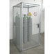 BAUER S&Uuml;DLOHN Gasflaschen-Container Typ GFC-M 0/D LxBxH 1085x1085x2160 mm Dach verzinkt - Gasflaschencontainer mit Dach, mit Einfl&uuml;gelt&uuml;re - 1