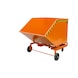 BAUER S&Uuml;DLOHN Billenő kont&eacute;ner, 1&nbsp;000 l, HxSzxM 1420 x 1&nbsp;340 x 1&nbsp;290 mm - Tart&aacute;lykocsi kerekekkel—padl&oacute;szinten &uuml;r&iacute;thető opci&oacute;val - 1