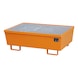 BAUER S&Uuml;DLOHN Collection tray with grating LxWxH 1200x800 mmx415 mm - Collection tray for 200-l drums - 1