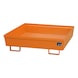 BAUER S&Uuml;DLOHN Auffangwanne ohne Gitterrost LxBxH 1200x1200x335 mm - Auffangwanne f&uuml;r 200 l-F&auml;sser - 2
