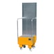 BAUER S&Uuml;DLOHN Mobile collection tray 1x60 litres, 570x590x1775 mm, RAL 2000 - Mobile collection tray - 1