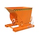 BAUER S&Uuml;DLOHN Billenthető tart&aacute;ly, t&eacute;rfogat 0,5 m&sup3;, HxSzxMa 1420x1008x1070 mm - Billenthető tart&aacute;ly leg&ouml;rd&iacute;tő lerak&oacute;-mechanizmussal—kedvező s&uacute;lypont - 1