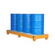 BAUER S&Uuml;DLOHN Bac de r&eacute;cup&eacute;ration en acier pour 4 f&ucirc;ts de 200 l LxlxH 2 400x800x250 mm - Bac de r&eacute;cup&eacute;ration pour f&ucirc;ts de 200&nbsp;litres - 2