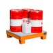 BAUER S&Uuml;DLOHN &Ccedil;elik toplama kabı 60 l'lik 4 varil i&ccedil;in UxGxY 900 x 800 x 220 mm - 60 litre variller i&ccedil;in toplama kabı - 3