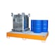 BAUER S&Uuml;DLOHN 2xIBC/10x200 litrelik varil i&ccedil;in &ccedil;elik toplama kabı UxGxY 2690 x 1650 x 375 mm - IBC konteynerler i&ccedil;in toplama kabı - 3