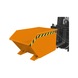 BAUER S&Uuml;DLOHN Contenedor de virutas, cap. 0,50 m&sup3; LxAnxAlt 1440x780x680 mm, amarillo naranja - Contenedores de virutas, inclinaci&oacute;n desde el asiento del operador de la carretilla - 1