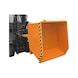 BAUER S&Uuml;DLOHN BAUER spaanderbak inhoud 075 m3 LxBxH 1440x1280x680 mm geel-oranje - Spaandercontainers, kantelen vanaf de bestuurdersstoel van de heftruck - 1