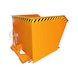 BAUER S&Uuml;DLOHN BAUER spaanderbak inhoud 100 m3 LxBxH 1640x1280x780 mm geel-oranje - Spaandercontainers, kantelen vanaf de bestuurdersstoel van de heftruck - 1
