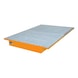 BAUER S&Uuml;DLOHN Hangopvangbak met rooster LxBxH 1750 x 1250/915 x 160 mm cap. 200 l - Opvangbak voor bevestiging op opbergsystemen - 2