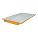 BAUER S&Uuml;DLOHN Hangopvangbak met rooster LxBxH 2150 x 1250/915 x 140 mm cap. 200 l - Opvangbak voor bevestiging op opbergsystemen - 1