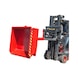 BAUER S&Uuml;DLOHN Mini-conteneur basculable MGU 460, couleur&nbsp;: rouge feu RAL&nbsp;3000 - Mini-conteneur basculable, type&nbsp;MGU - 1