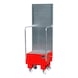 BAUER S&Uuml;DLOHN Mobil toplama kabı, 1x60 litre, 570x590x1775 mm, RAL 3000 - Mobil toplama kabı - 1