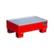 BAUER S&Uuml;DLOHN Cubeta de goteo RAL 3000 rojo vivo 2 bidones 60l L&times;An&times;Alt 800&times;500&times;290 mm - Bandeja colectora para bidones de 60&nbsp;litros - 2