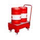 BAUER S&Uuml;DLOHN Bac de r&eacute;cup&eacute;ration, 60 litres, 800x500x415 mm, mobile, RAL 3000 - Bac de r&eacute;cup&eacute;ration mobile pour f&ucirc;ts de 60&nbsp;l - 1