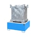 BAUER S&Uuml;DLOHN Stahl-Auffangwanne f&uuml;r 1x IBC LxBxH 1460x1460x620 mm RAL 5012 lichtblau - Auffangwanne f&uuml;r IBC-Beh&auml;lter - 2