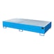 BAUER S&Uuml;DLOHN Стоманена тава за съхранение за 2x IBC ДxШxВ 2650x1300x435mm RAL 5012 светлосиня - Тава за съхранение от стомана - 2