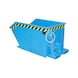 BAUER S&Uuml;DLOHN Cont. incl. GU 500, cap. 0,50 m&sup3;, LxAnxAlt 1440x780x680 mm RAL 5012 azul claro - Cubeta inclinable con &aacute;ngulo de inclinaci&oacute;n adecuado - baja altura total - 1