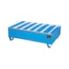 BAUER S&Uuml;DLOHN Band. perfil RAL 5012 azul claro LxAnxAlt 1200 x 800 x 360 mm vol. reco. 224 l - Bandeja de perfil de acero - 3