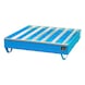 BAUER S&Uuml;DLOHN Band. perfil RAL 5012 azul claro LxAnxAlt 1200 x 1200 x 285 mm vol. reco. 230 l - Bandeja de perfil de acero - 1