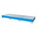 BAUER S&Uuml;DLOHN Стоманена тава за съхранение за 3x IBC ДxШxВ 3850x1300x340mm RAL 5012 светлосиня - Тава за съхранение от стомана - 1