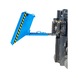 BAUER S&Uuml;DLOHN Bac basculant 250 litres bas LxlxH 1 375x670x530 mm RAL 5012 bleu clair - Bac basculant, avec option de vidange au niveau du sol - 1