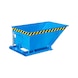 BAUER S&Uuml;DLOHN Volquete de 400 litros, bajo LxAnxAlt 1430 x 840 x 605 mm RAL 5012 azul claro - Volquete, con opci&oacute;n de vaciado a nivel del suelo - 3
