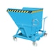 BAUER S&Uuml;DLOHN Kippmulde Typ KS 700 Inhalt 700 Liter LxBxH 1345x1200x1275 mm RAL 5012 - Sp&auml;nebeh&auml;lter, Kippen vom Staplersitz - 1