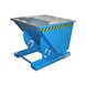 BAUER S&Uuml;DLOHN BAUER kiepbak inh. 075 m3 LxBxH 1420x1190x1070 mm RAL 5012 lichtblauw - Kantelbak met afrolmechanisme - gunstig zwaartepunt van de last - 1