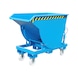 BAUER S&Uuml;DLOHN BAUER kiepbak inh. 050 m3 LxBxH 1550x820x1045 mm RAL 5012 lichtblauw - Kantelbak met afrolmechanisme - voor zwaar stortgoed - 1