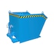 BAUER S&Uuml;DLOHN Conteneur basc. type GU 1500, cap. 1,50 m&sup3;, LxlxH 1 640x1 280x1 090 mm, RAL 5012 - Bac &agrave; bec avec angle d'inclinaison pratique – faible hauteur globale - 1