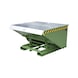 BAUER S&Uuml;DLOHN Contenedor inclinable automatic. 1490 x 1570 x 865&nbsp;mm RAL 6011 - Contenedor inclinable "autom&aacute;tico" con 3 puntos de liberaci&oacute;n - 1