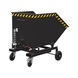 BAUER S&Uuml;DLOHN Cabinet trolley, chip version 600 litres RAL 7021 black grey - Swarf containers, manual tipping - 1