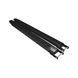 BAUER S&Uuml;DLOHN Prolunghe per forche, design chiuso, lunghezza 1800 mm, LxA 128x66 mm, RAL 7021 - Prolunga per forca, lato inferiore chiuso - 1