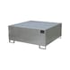 BAUER S&Uuml;DLOHN Стоманена тава за съхранение за 1x IBC ДxШxВ 1460x1460x620 mm галванизирана - Тава за съхранение от стомана - 1