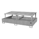 BAUER S&Uuml;DLOHN Stalen opvangbak + opzetstuk (voor 2 IBC) LxBxH 2650 x 1460 x 863 mm, verzinkt - Opvangbak voor IBC-containers - 1