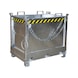 BAUER S&Uuml;DLOHN Klappbodenbeh&auml;lter Typ FB 750 Inhalt 0,75 m3 840 x 1245 x 1145 mm verzinkt - Klappbodenbeh&auml;lter - 1