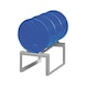 BAUER S&Uuml;DLOHN Zinc-plated drum support for 1 drum of 200 litres - Drum support made of sheet steel - 3