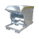 BAUER S&Uuml;DLOHN Conteneur basculable cap. 1,00 m&sup3; LxlxH 1760x1060x1270 mm galvanis&eacute; - Bac &agrave; bec avec m&eacute;canisme de d&eacute;placement – pour les marchandises en vrac lourdes - 1