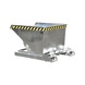 BAUER S&Uuml;DLOHN Contenedor inclinable automatic. 1490 x 1070 x 865&nbsp;mm galvanizado, color plata - Contenedor inclinable "autom&aacute;tico" con 3 puntos de liberaci&oacute;n - 1