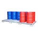 BAUER S&Uuml;DLOHN Bac de r&eacute;cup&eacute;ration avec caillebotis LxlxH 3 250x1 300x190 mm zingu&eacute; - Bac de r&eacute;cup&eacute;ration pour f&ucirc;ts de 200&nbsp;l - 1