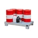 BAUER S&Uuml;DLOHN 热浸镀锌收集盘，用于 6 个 60 L 的桶，长x宽x高 800x1,300x205 mm - 用于 60 升圆桶的收集盘 - 1