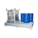 BAUER S&Uuml;DLOHN Стоманена тава за съхр. за 2x IBC/10x200l барабан ДxШxВ 2690x1650x375 mm галв. - Тава за съхранение от стомана - 1