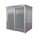 BAUER S&Uuml;DLOHN Gasflaschen-Container Typ GFC-M 2/D LxBxH 2100x1500x2160 mm Dach verzinkt - Gasflaschencontainer mit Dach, mit Einfl&uuml;gelt&uuml;re - 1